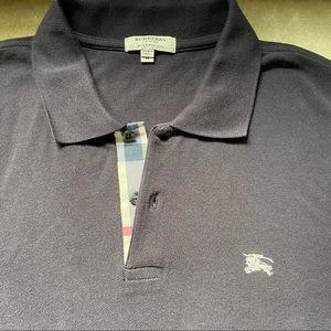 Burberry London Classic Fit Men’s Polo - Size M, Black